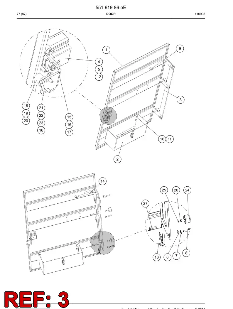55161368b 551 613 68b Bracket - Sandvik Technical Drawing