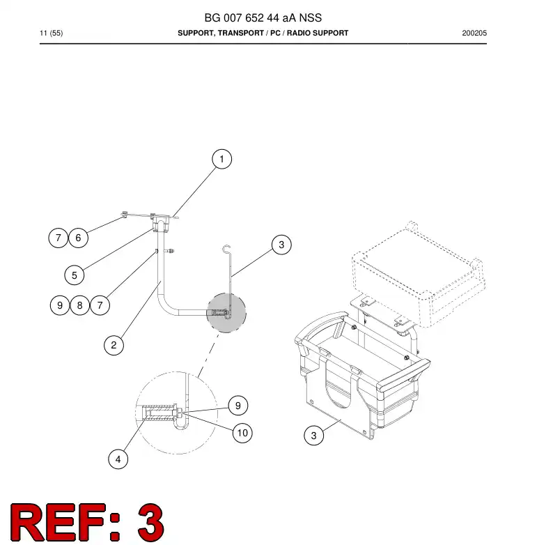 55161409 551 614 09 Plate - Sandvik Technical Drawing