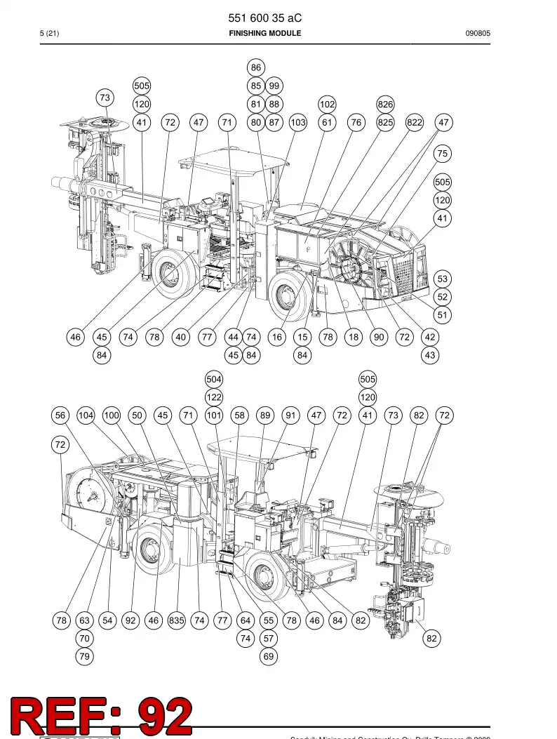 55161532a 551 615 32a Sign - Sandvik Technical Drawing