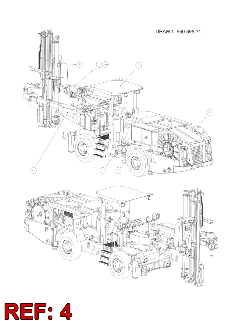55161586 551 615 86 BOOM MODULE - Sandvik Technical Drawing
