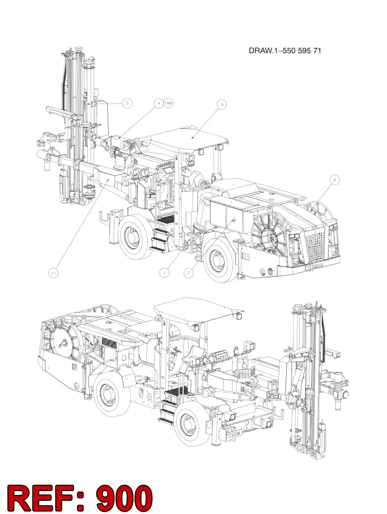 55161592 551 615 92 SEPARATE PARTS - Sandvik Technical Drawing