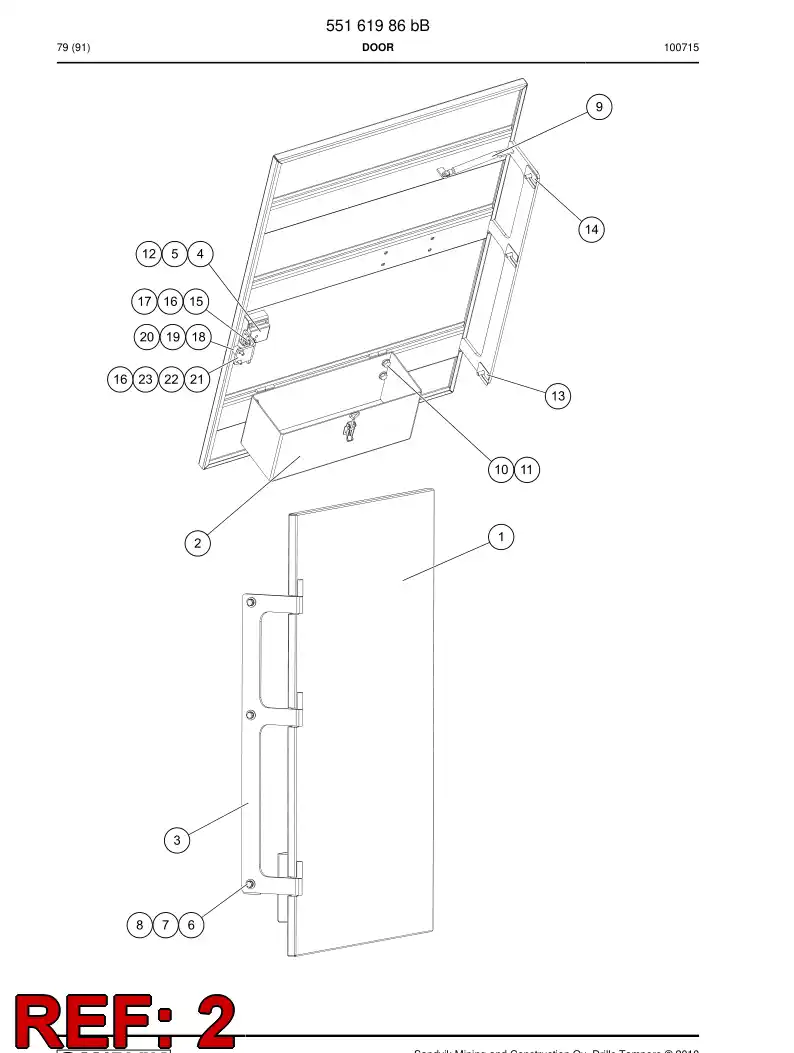 55161611a 551 616 11a Tool box - Sandvik Technical Drawing
