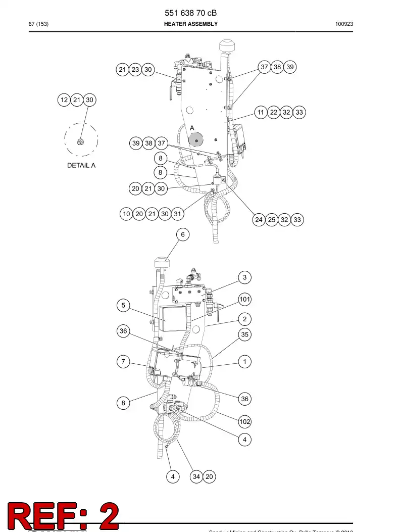 55161612a 551 616 12a Bracket - Sandvik Technical Drawing