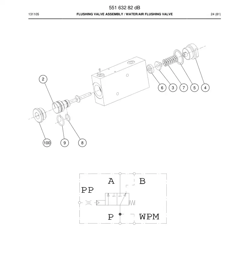 55162058 551 620 58 Spring - Sandvik Technical Drawing