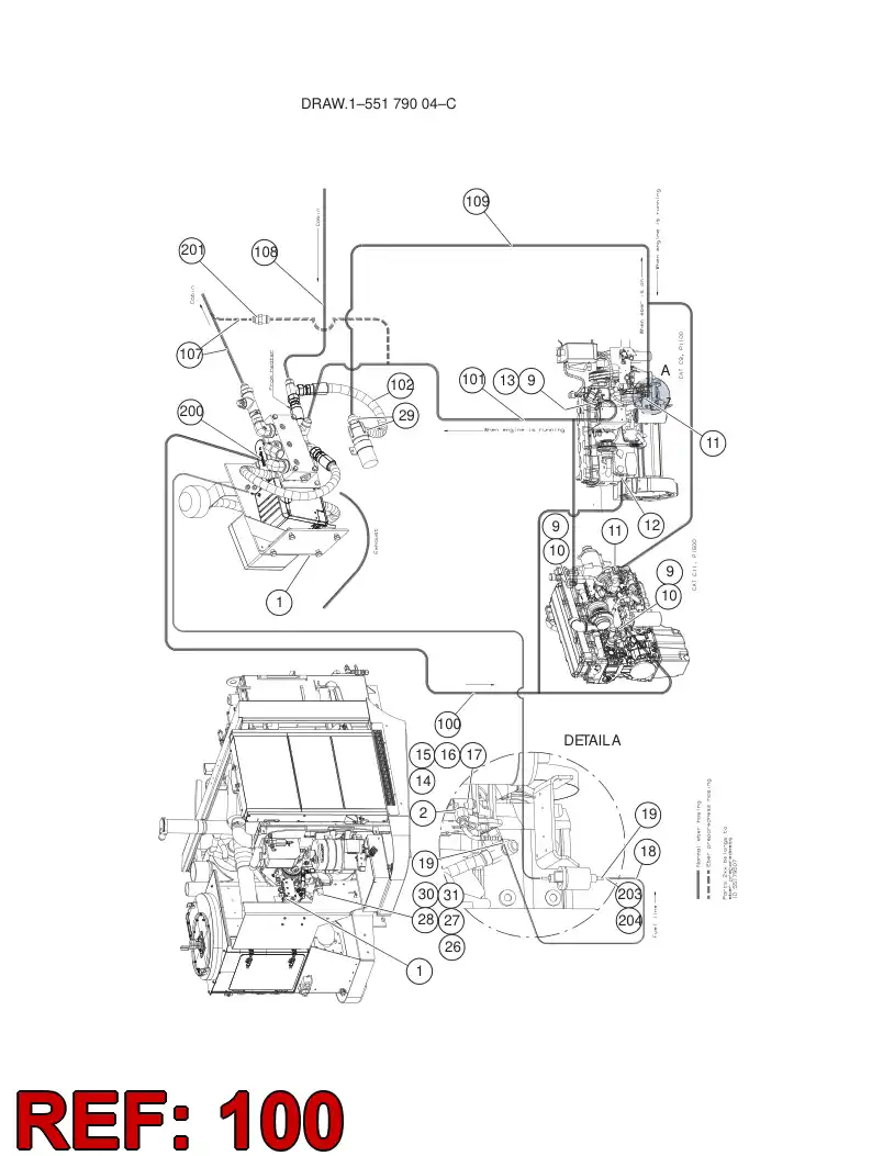 55162068 551 620 68 WATER HOSE - Sandvik Technical Drawing