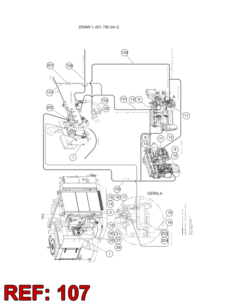 55162177 551 621 77 WATER HOSE - Sandvik Technical Drawing