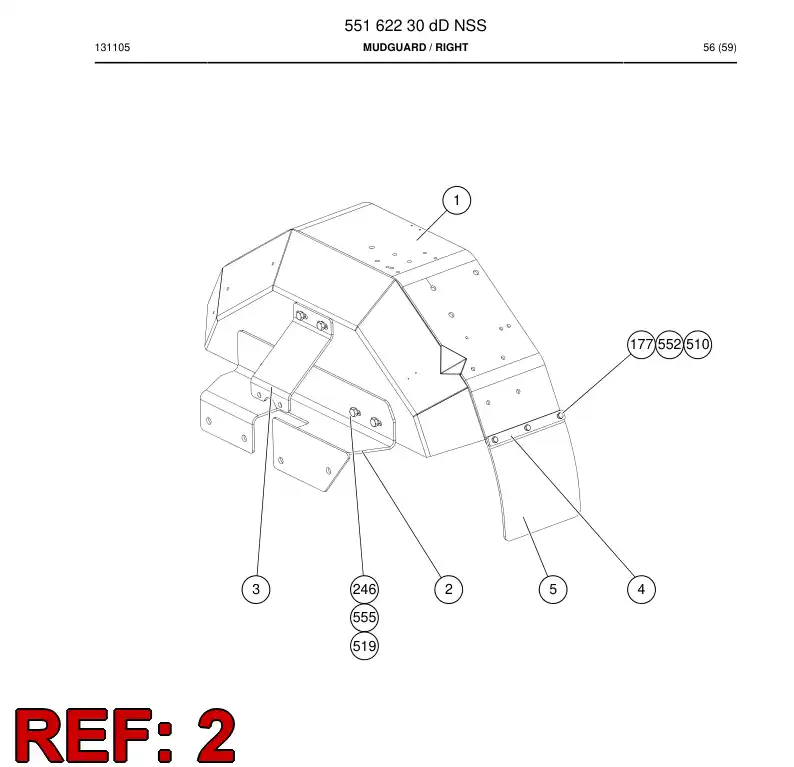 55162225 551 622 25 BLOQUE DE SOPORTE - Sandvik Technical Drawing