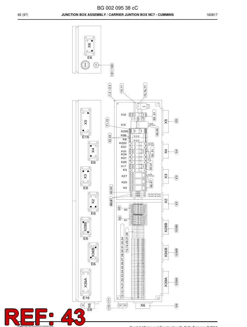 55162789 551 627 89 Socket, Relay - Sandvik Technical Drawing