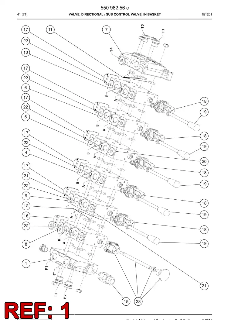 55162821 551 628 21 Cover, End - Sandvik Technical Drawing