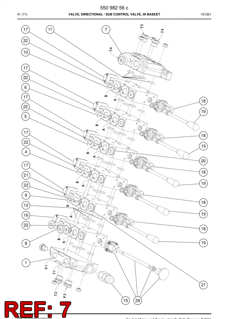 55162822 551 628 22 Cover, End - Sandvik Technical Drawing
