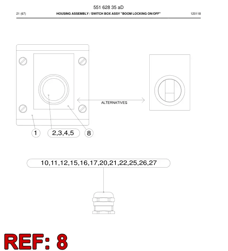 55162836 551 628 36 Sign - Sandvik Technical Drawing