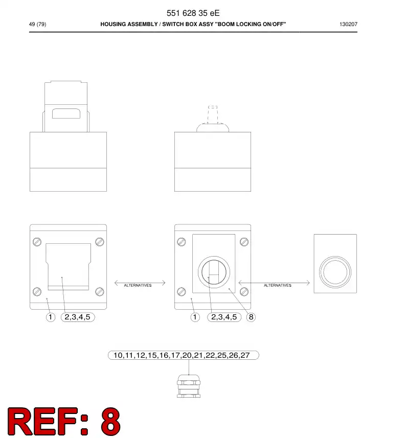 55162836a 551 628 36a Sign - Sandvik Technical Drawing