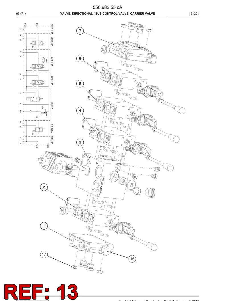 55162955a 551 629 55a Stud - Sandvik Technical Drawing