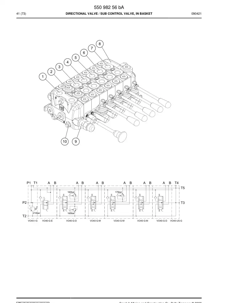55163008 551 630 08 Stud - Sandvik Technical Drawing