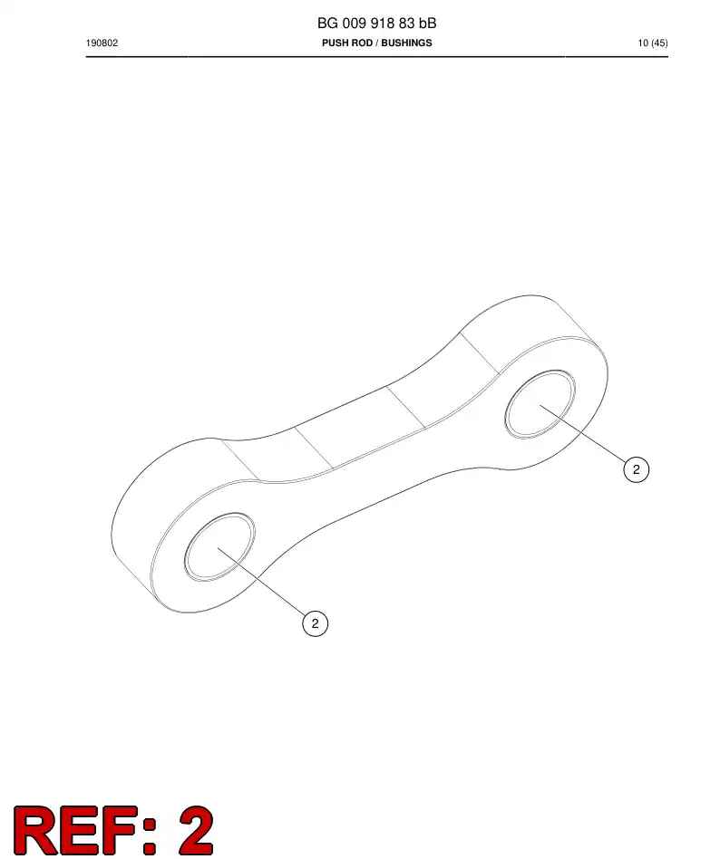 55163035 551 630 35 Bearing, Plain - Sandvik Technical Drawing