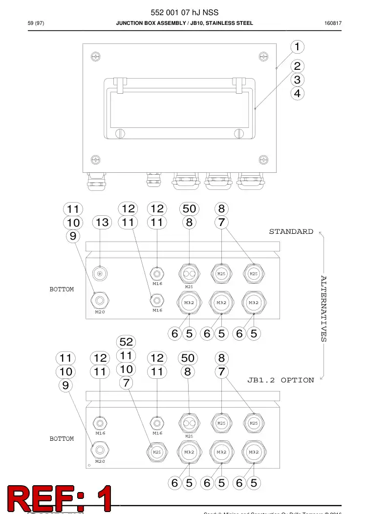 55163143a 551 631 43a ENCAPSULADO, ACERO INOXIDABLE - Sandvik Technical Drawing