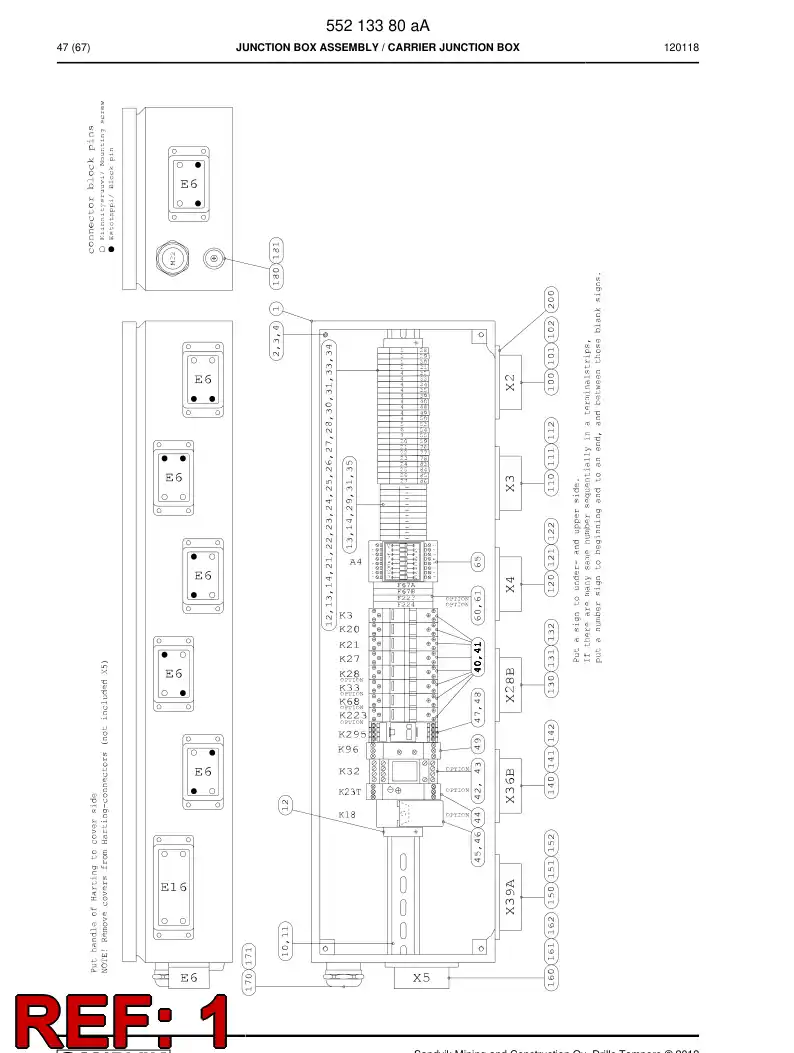 55163145 551 631 45 Stainless steel enclosure - Sandvik Technical Drawing