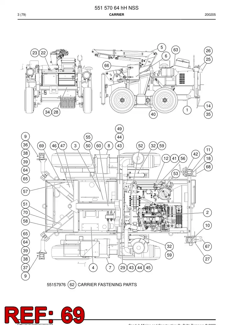 55163171a 551 631 71a Plate - Sandvik Technical Drawing