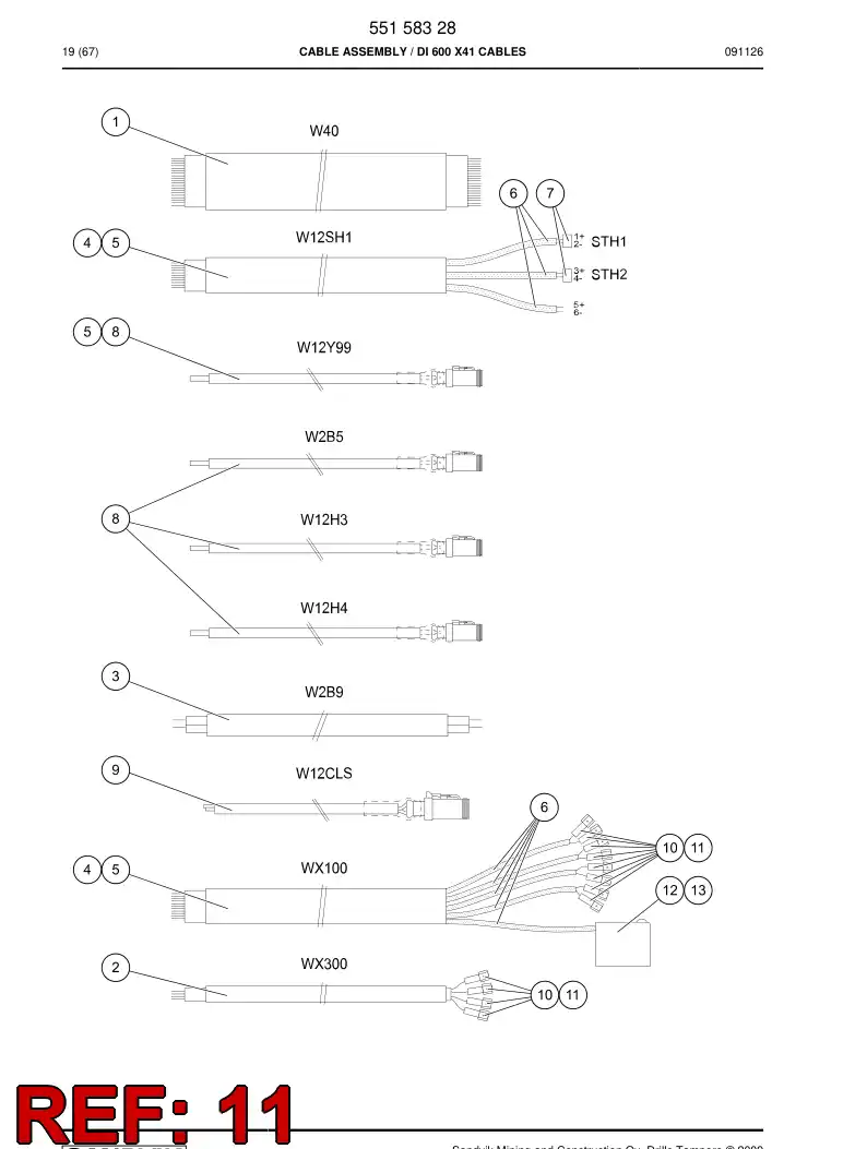 55163397 551 633 97 Housing - Sandvik Technical Drawing
