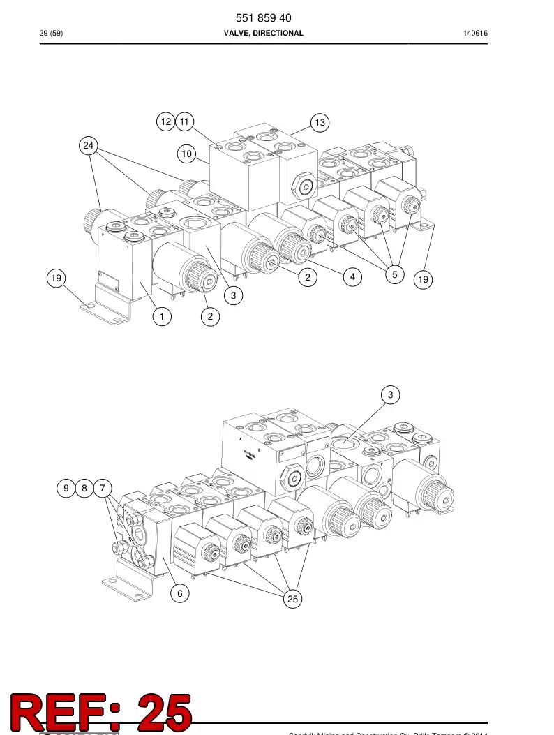 55163434 551 634 34 Coil - Sandvik Technical Drawing