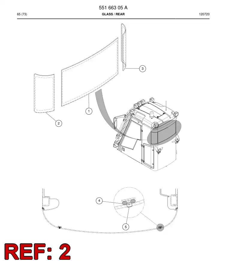 55163724 551 637 24 Seal band - Sandvik Technical Drawing