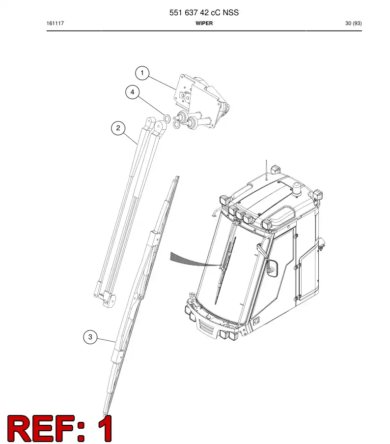 55163750 551 637 50 Motor, Starter - Sandvik Technical Drawing