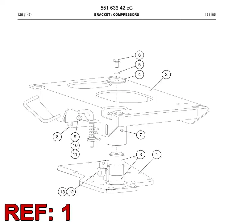 55163778 551 637 78 CHASSI - Sandvik Technical Drawing