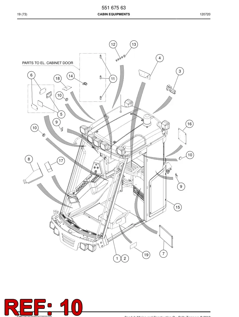 55163789 551 637 89 Plug - Sandvik Technical Drawing