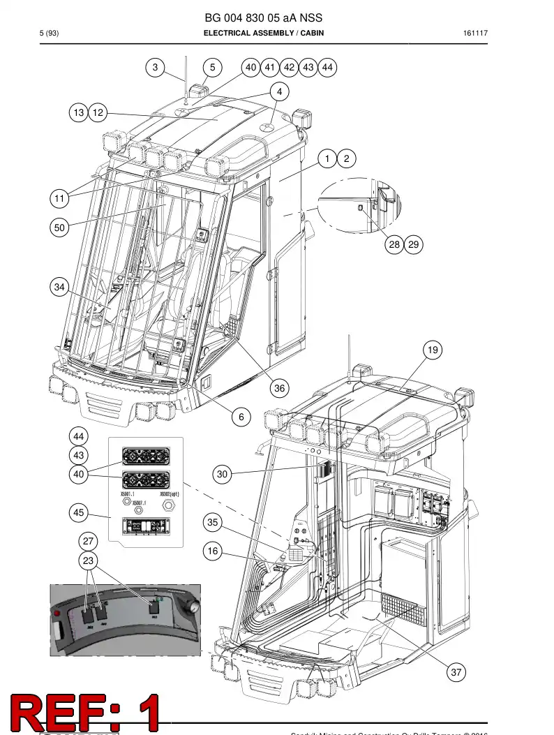 55163796a 551 637 96a Switch - Sandvik Technical Drawing