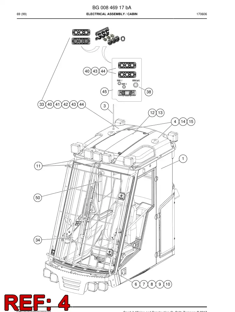 55163799b 551 637 99b Speaker Set - Sandvik Technical Drawing