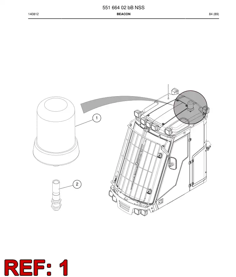 55163881 551 638 81 Beacon - Sandvik Technical Drawing