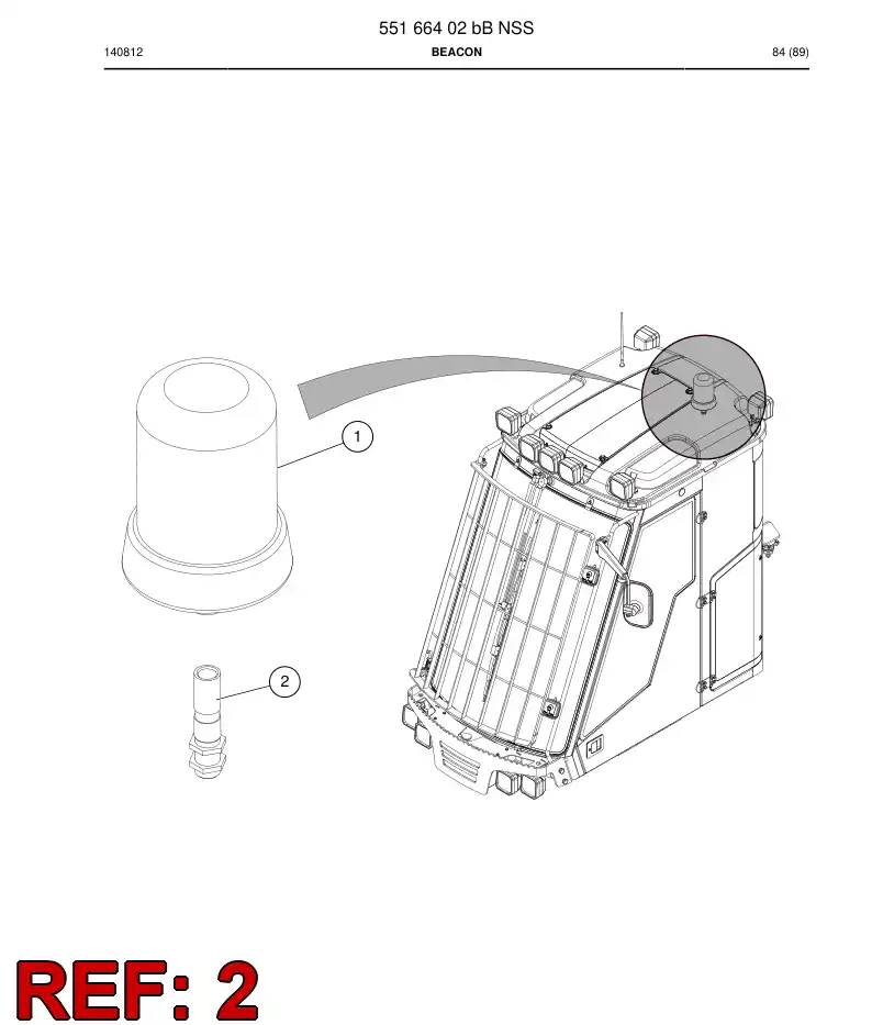 55163882 551 638 82 Socket - Sandvik Technical Drawing
