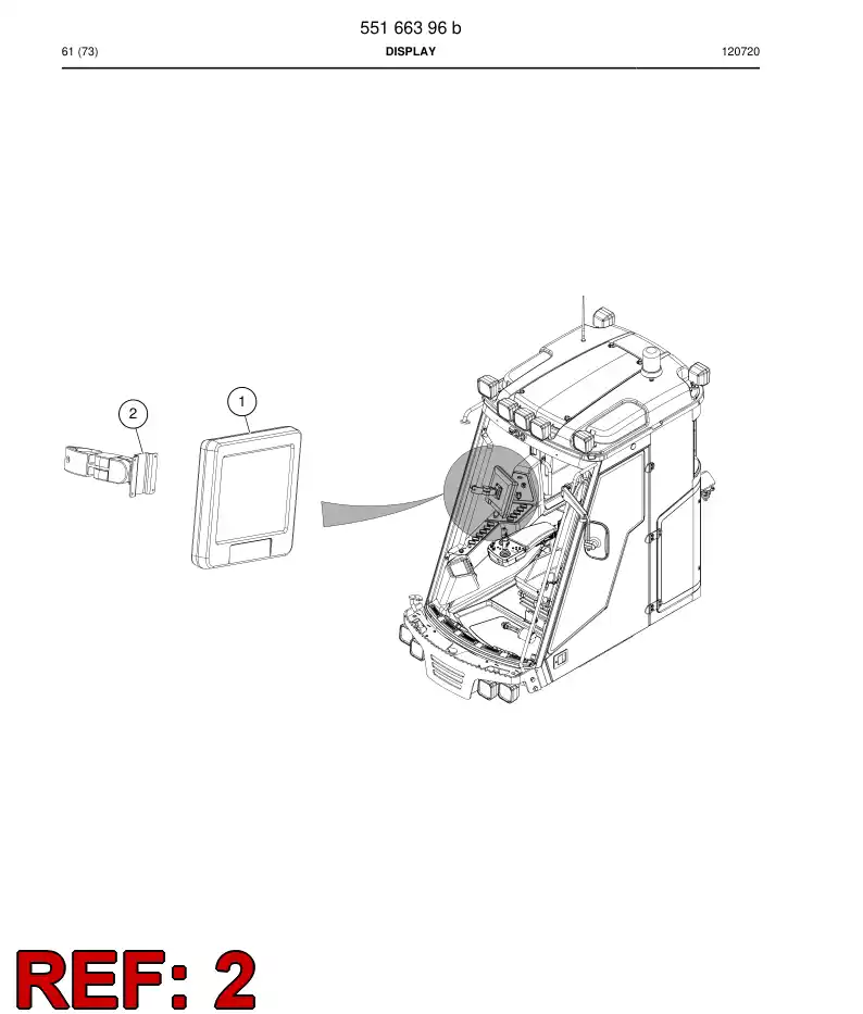 55163919a 551 639 19a Mounting bracket - Sandvik Technical Drawing