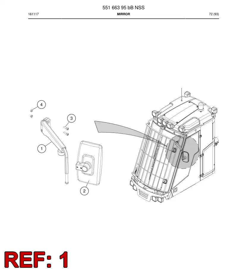 55163922 551 639 22 Arm - Sandvik Technical Drawing