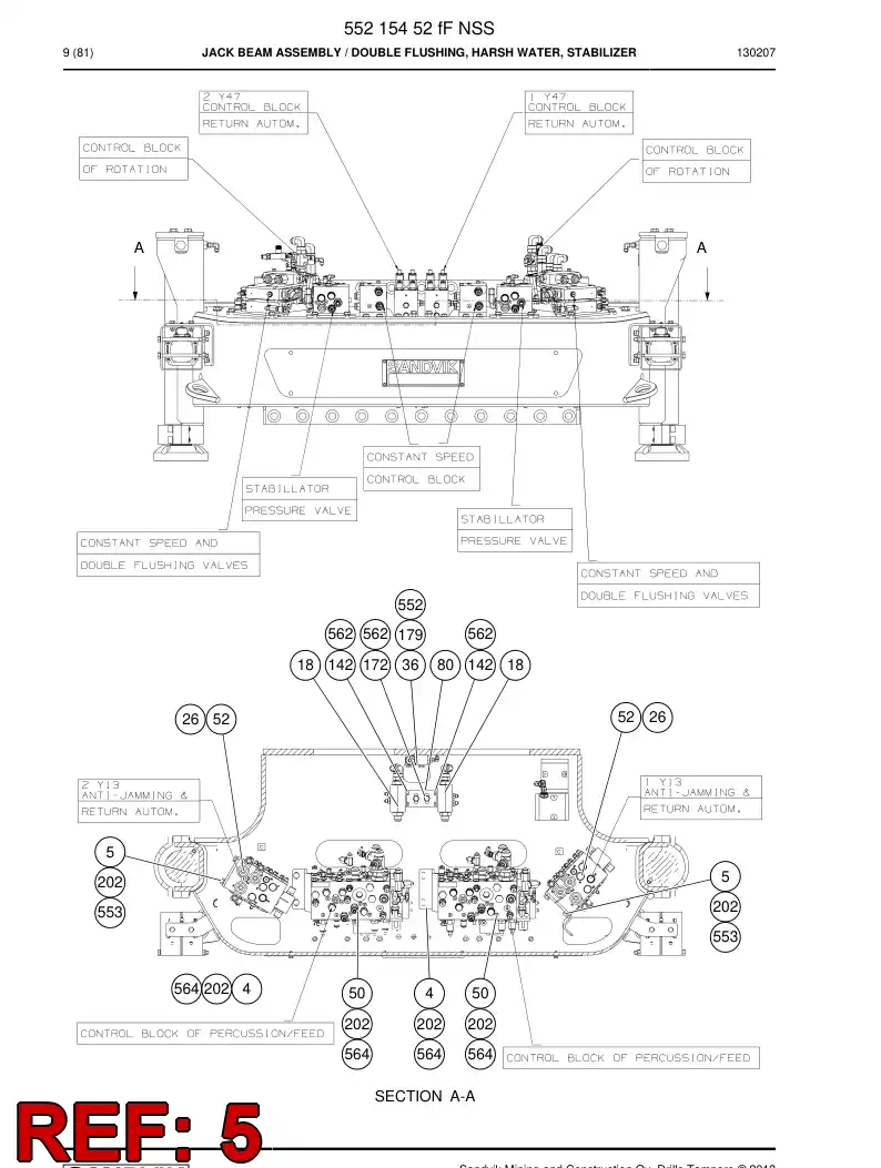 55163963c 551 639 63c Plate - Sandvik Technical Drawing