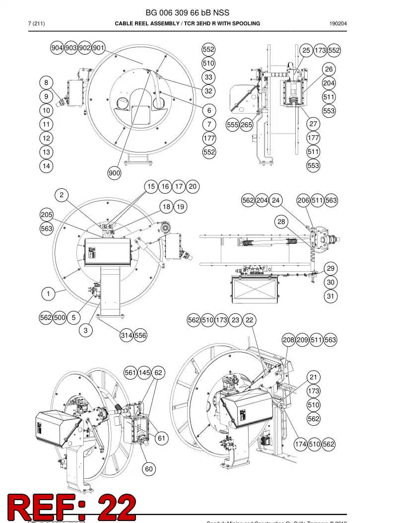 55164090 551 640 90 Plate - Sandvik Technical Drawing