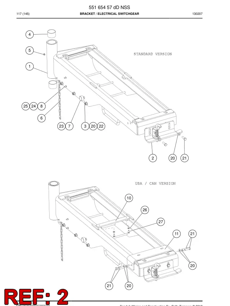 55164121 551 641 21 CIERRE - Sandvik Technical Drawing