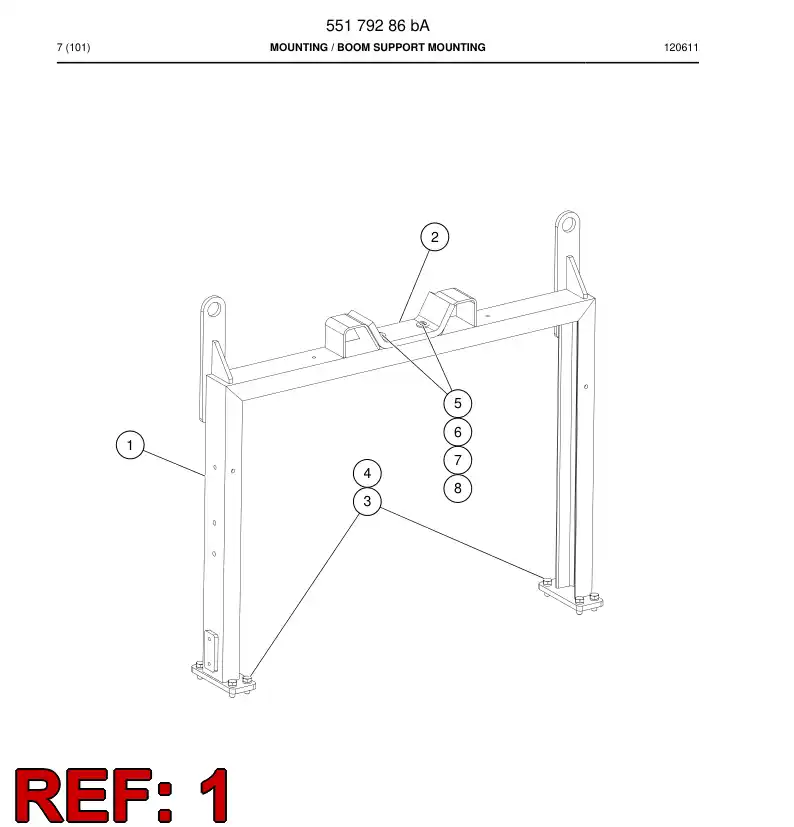 55164142 551 641 42 Support - Sandvik Technical Drawing