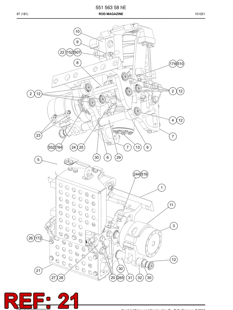 55164155a 551 641 55a COVER PLATE - Sandvik Technical Drawing