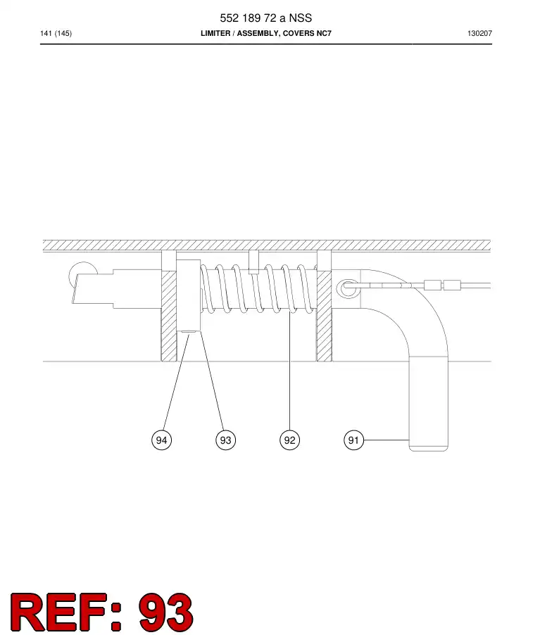 551 641 60a Lock piece - drawing