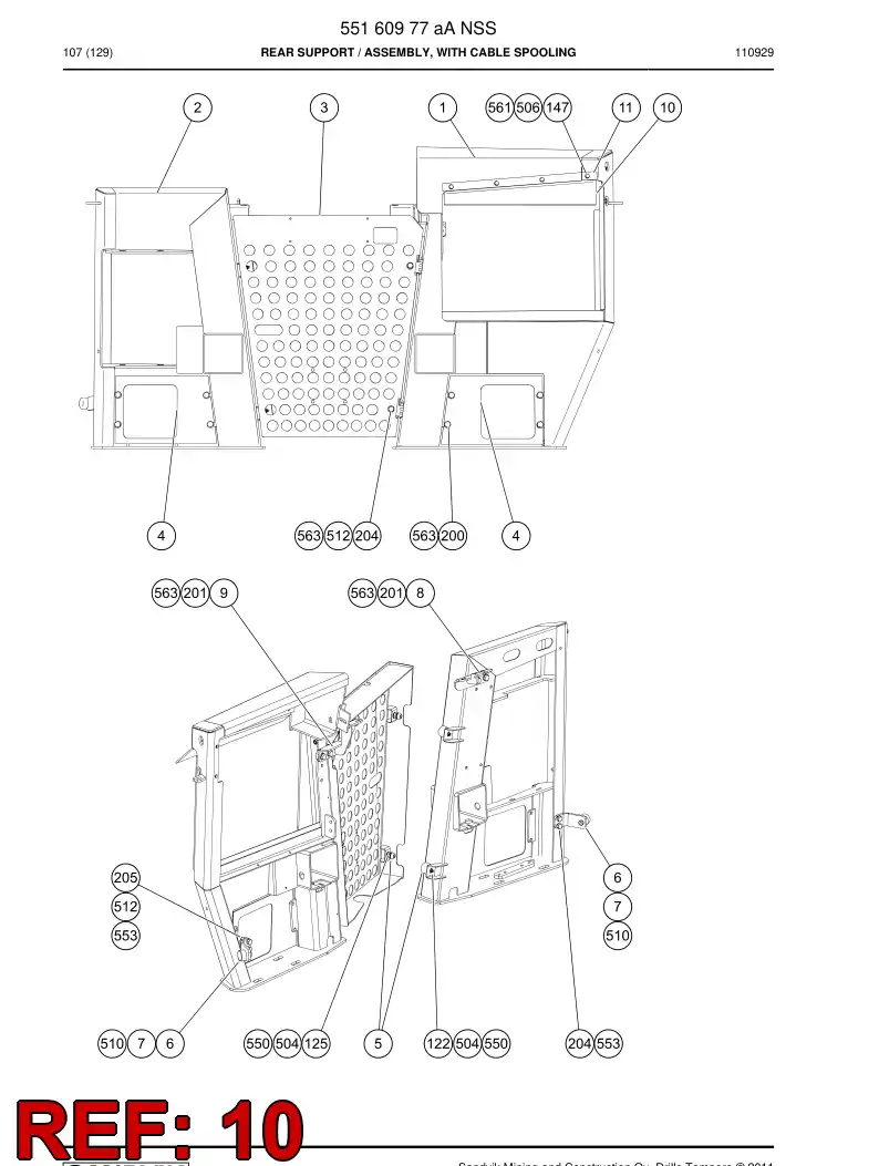 55164301 551 643 01 Rubber sheet - Sandvik Technical Drawing