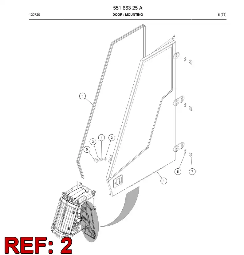 55164320 551 643 20 Pin, Locking - Sandvik Technical Drawing
