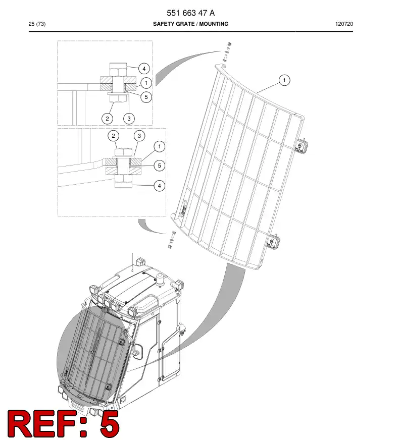 55164395 551 643 95 Bushing - Sandvik Technical Drawing