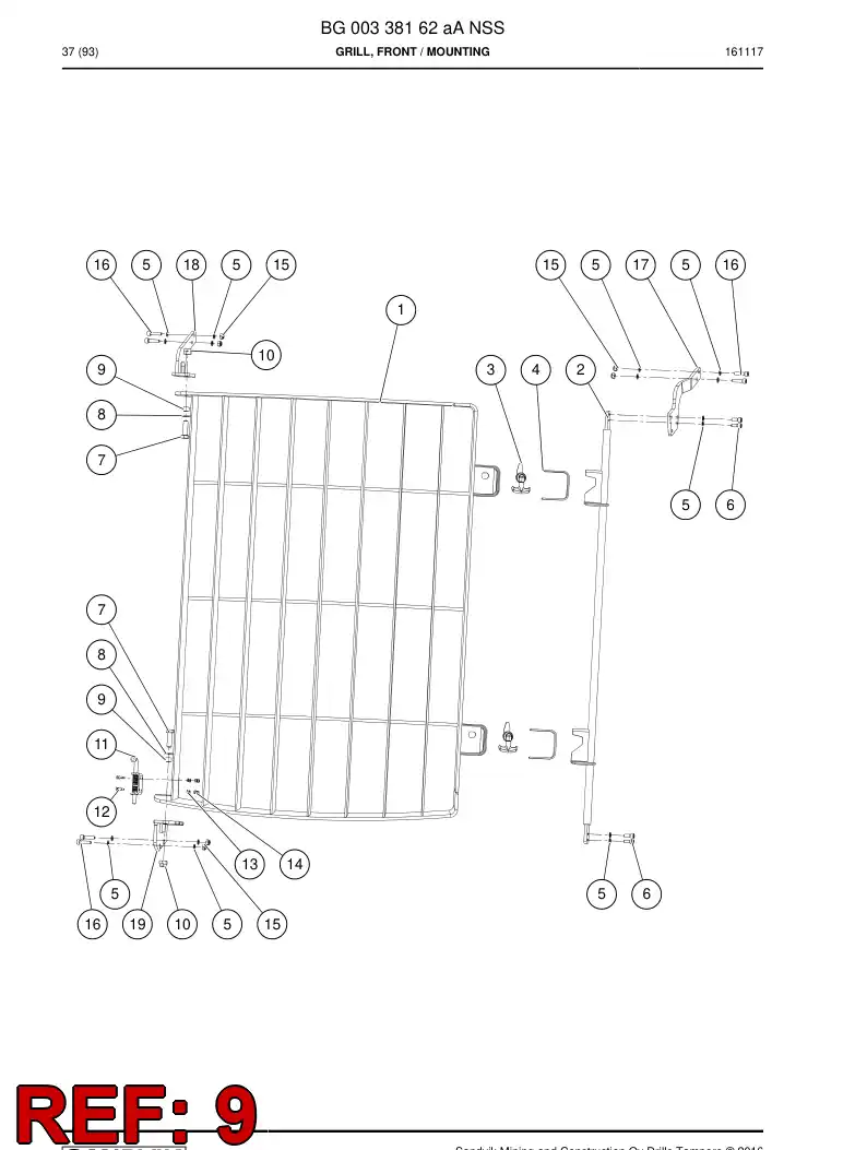 55164395a 551 643 95a Bushing - Sandvik Technical Drawing