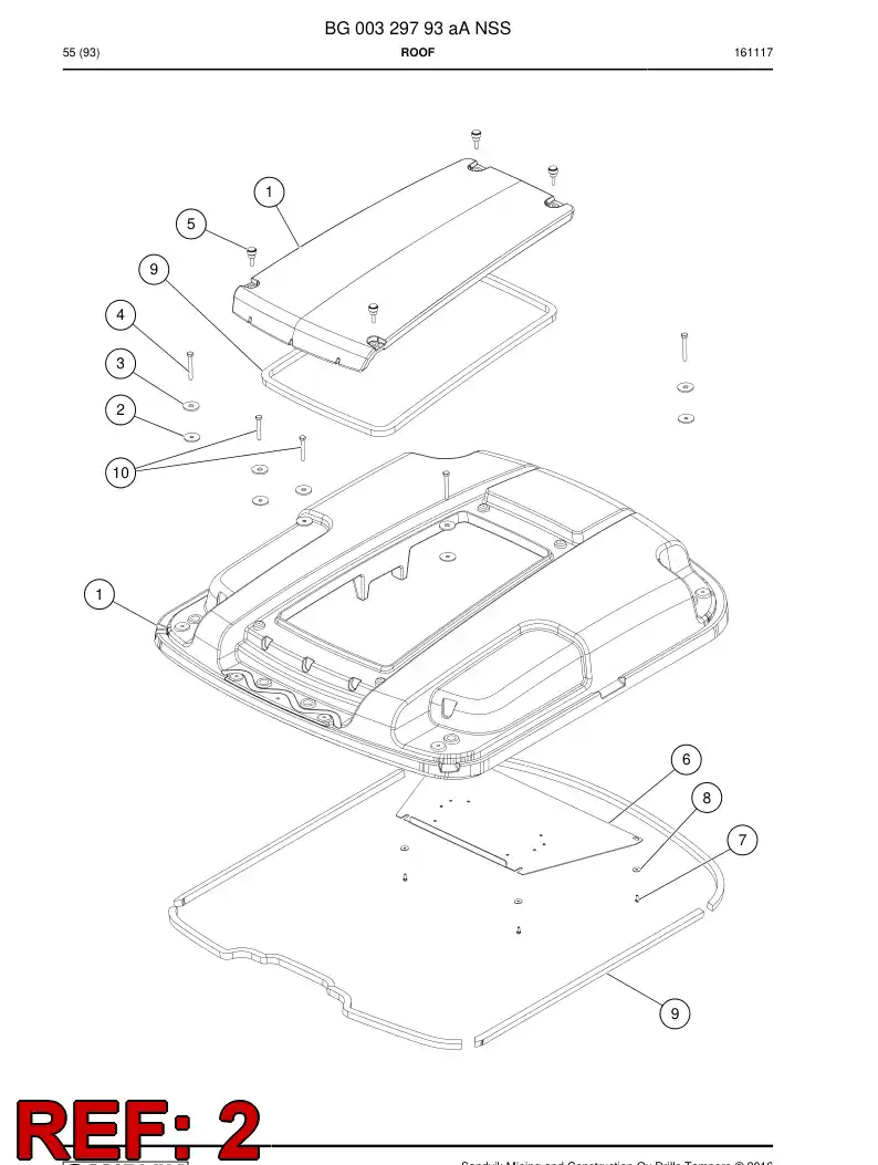 55164404a 551 644 04a Washer - Sandvik Technical Drawing