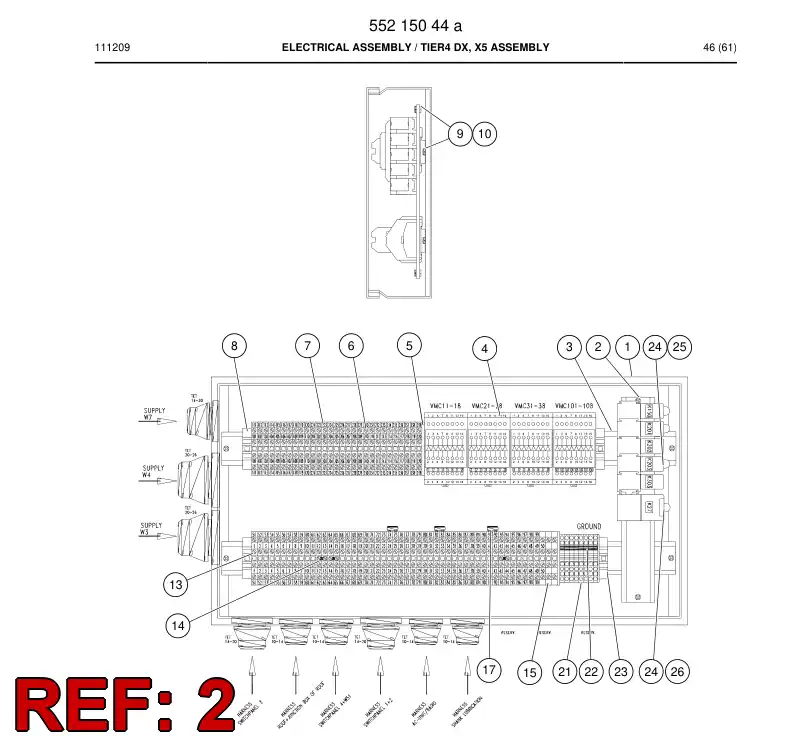 55164443 551 644 43 Bar, Mounting - Sandvik Technical Drawing