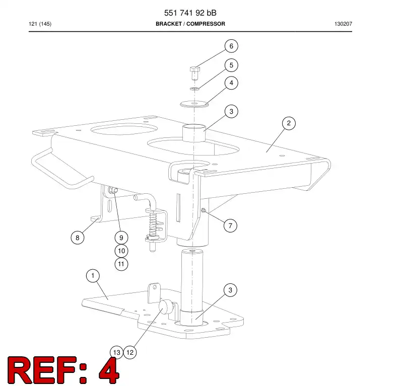 55164462a 551 644 62a Plate - Sandvik Technical Drawing
