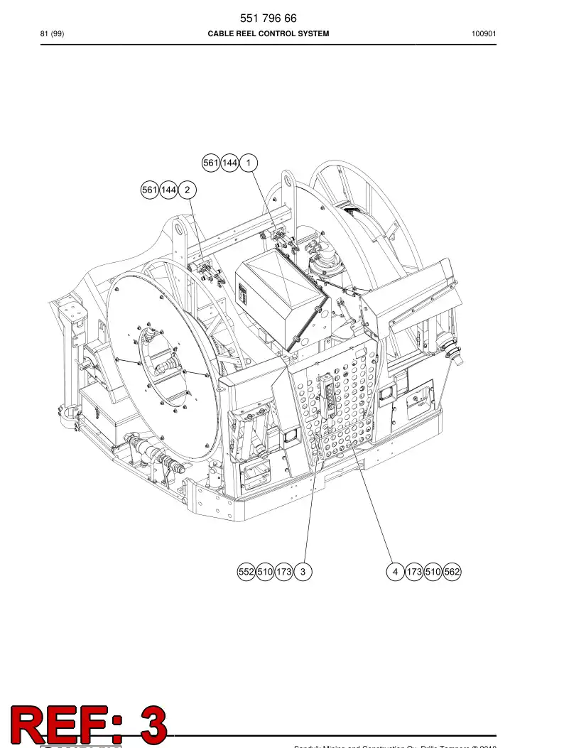 55164488 551 644 88 Bracket - Sandvik Technical Drawing