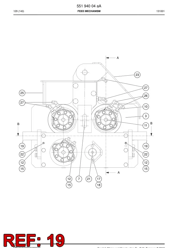 55164509a 551 645 09a Plate, Guide - Sandvik Technical Drawing