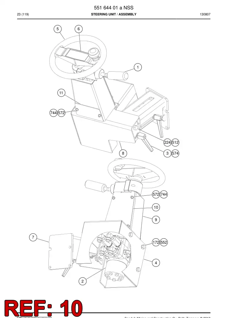 55164779a 551 647 79a Plate - Sandvik Technical Drawing